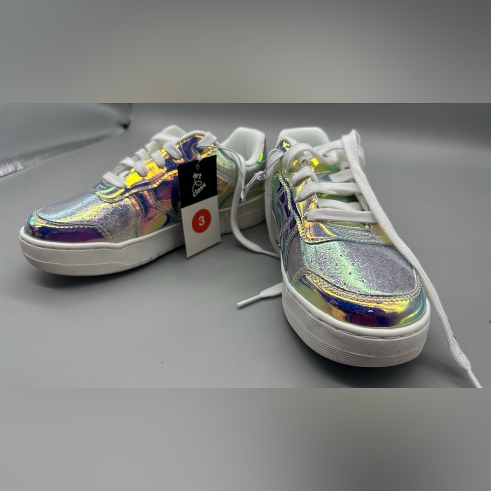 Art Class Girls Holographic Sneakers, Shoes, Tennis Shoes - Multi sz. Avail
